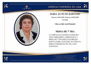 Maria Alves de Martinho