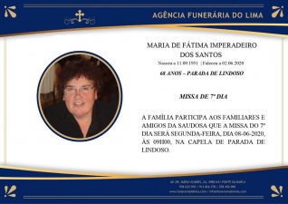 Maria Fátima Imperadeiro Santos