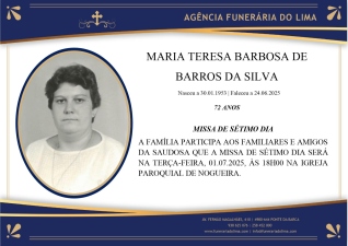 Maria Teresa Barbosa Barros da Silva