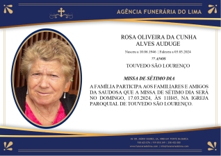 Rosa Oliveira Cunha Alves Auduge