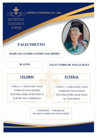 Maria da Glória Gomes Malheiro