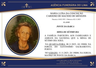 Maria Luísa Conceição Cardoso Macedo Menezes