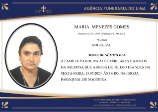 Maria Menezes Gomes