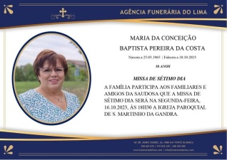 Maria da Conceição Baptista Pereira da Costa