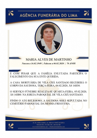 Maria Alves de Martinho