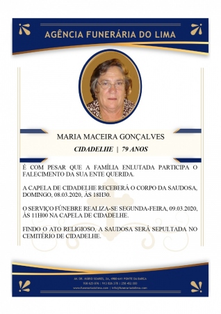 Maria Maceira Gonçalves