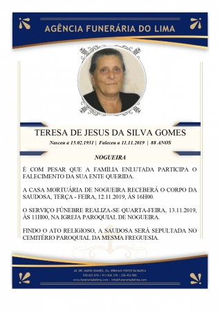 Teresa de Jesus da Silva Gomes